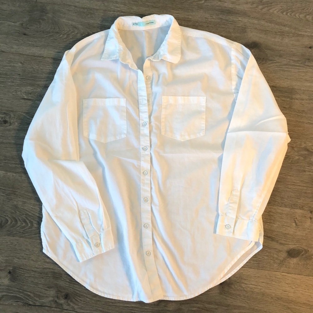 White button down